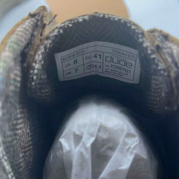 HEY DUDE Boris Eco Casual Shoe Comfort Boots - Tobacco - Men's Size 8- NWB‎ - Picture 4 of 11